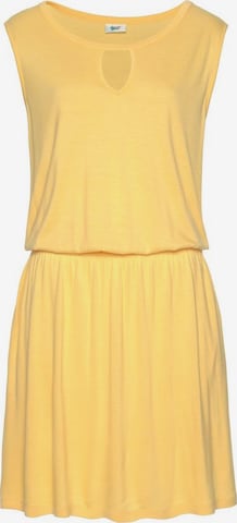 BEACH TIME - Vestido de praia em amarelo: frente