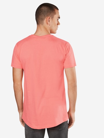 Urban Classics - Camiseta en naranja: atrás