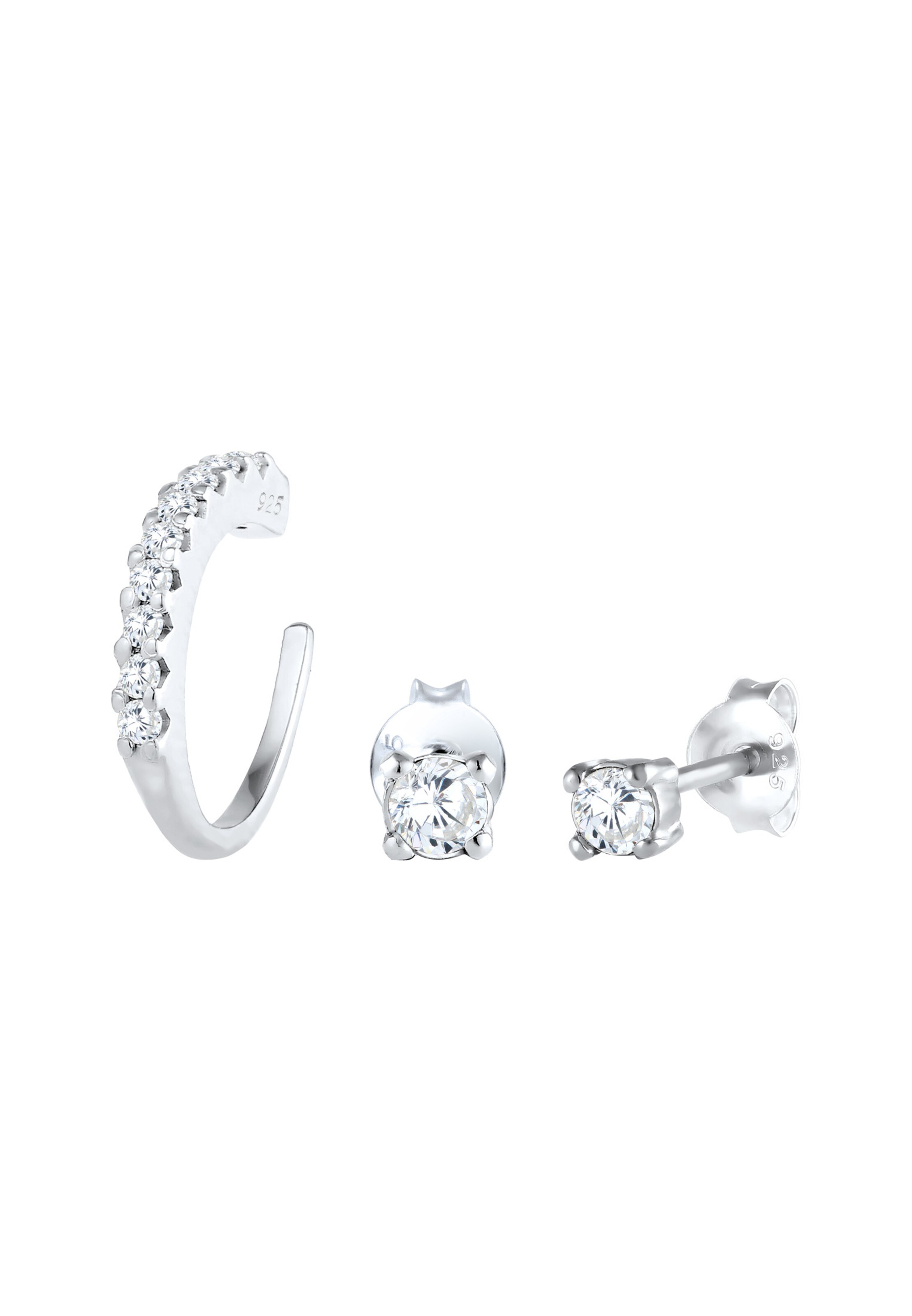 Boucles d'oreilles ELLI en argent : devant