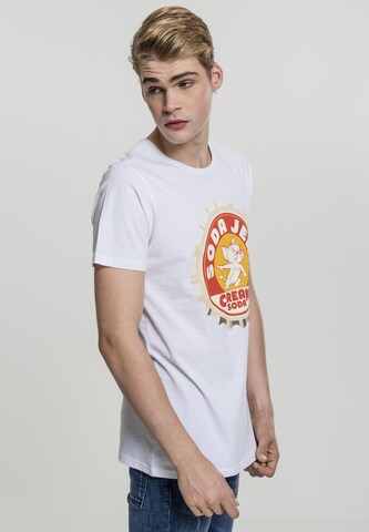 Mister Tee T-Shirt 'Tom & Jerry Soda' in Weiß
