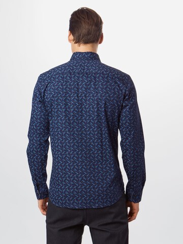 Slim fit Camicia 'MARK' di SELECTED HOMME in blu: dietro