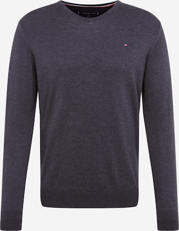 Pull-over TOMMY HILFIGER en gris : devant