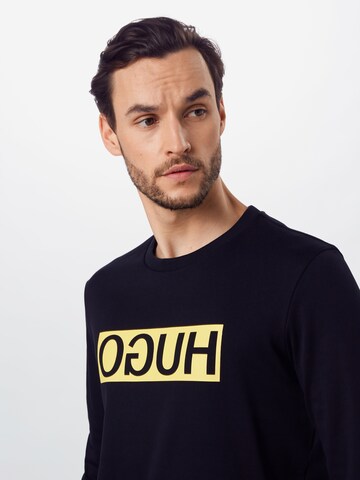 HUGO Red Regular Fit Sweatshirt 'Dicago202' in Schwarz