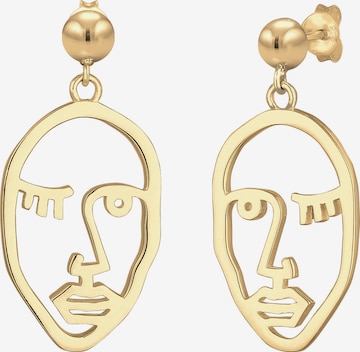 ELLI Earrings 'Gesicht' in Gold