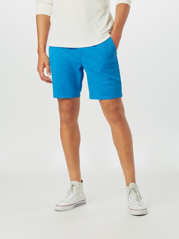 Superdry Regular Chino in Blauw: voorkant