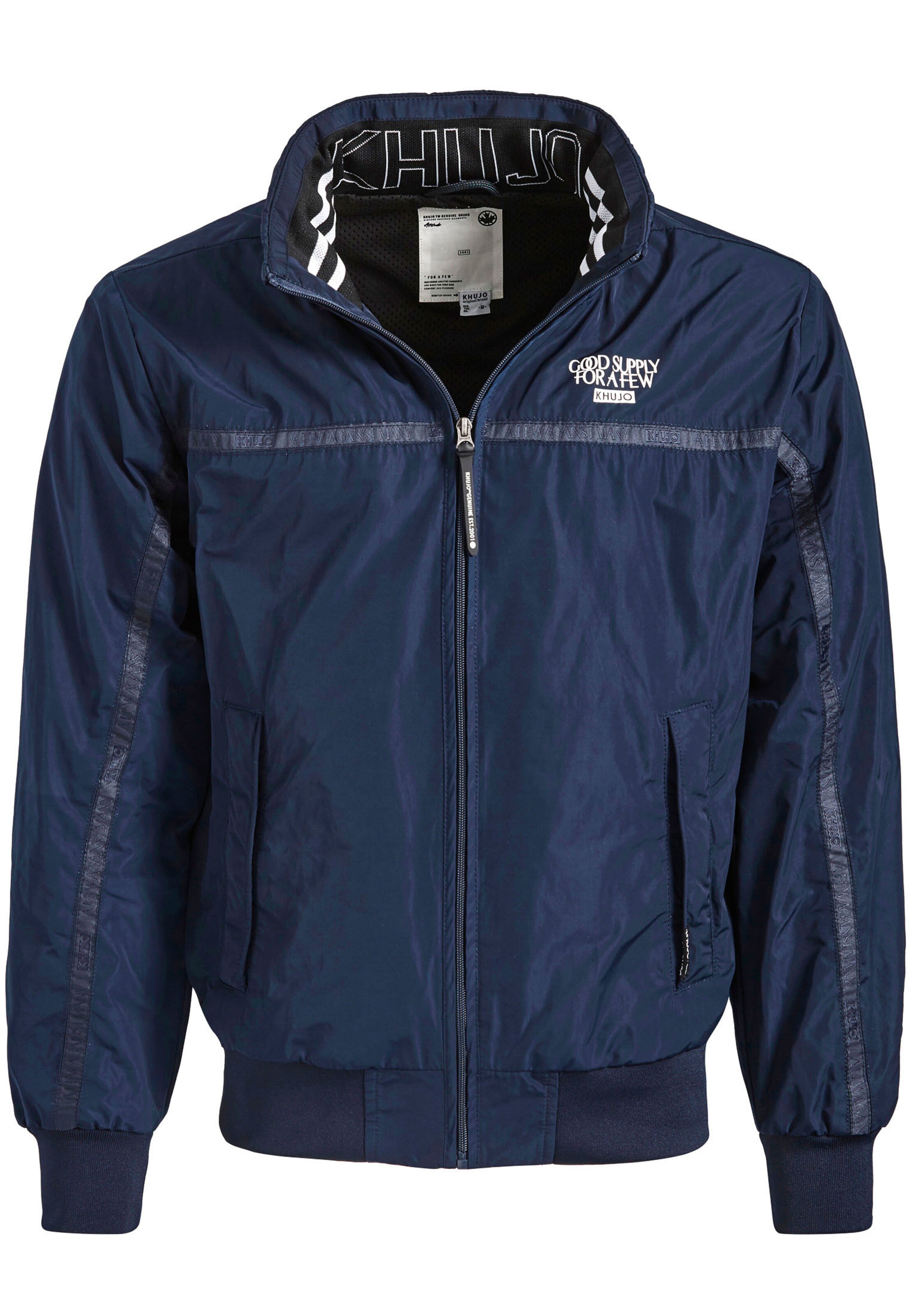 khujo - Tussenjas 'Rindeg' in de kleur Kobaltblauw