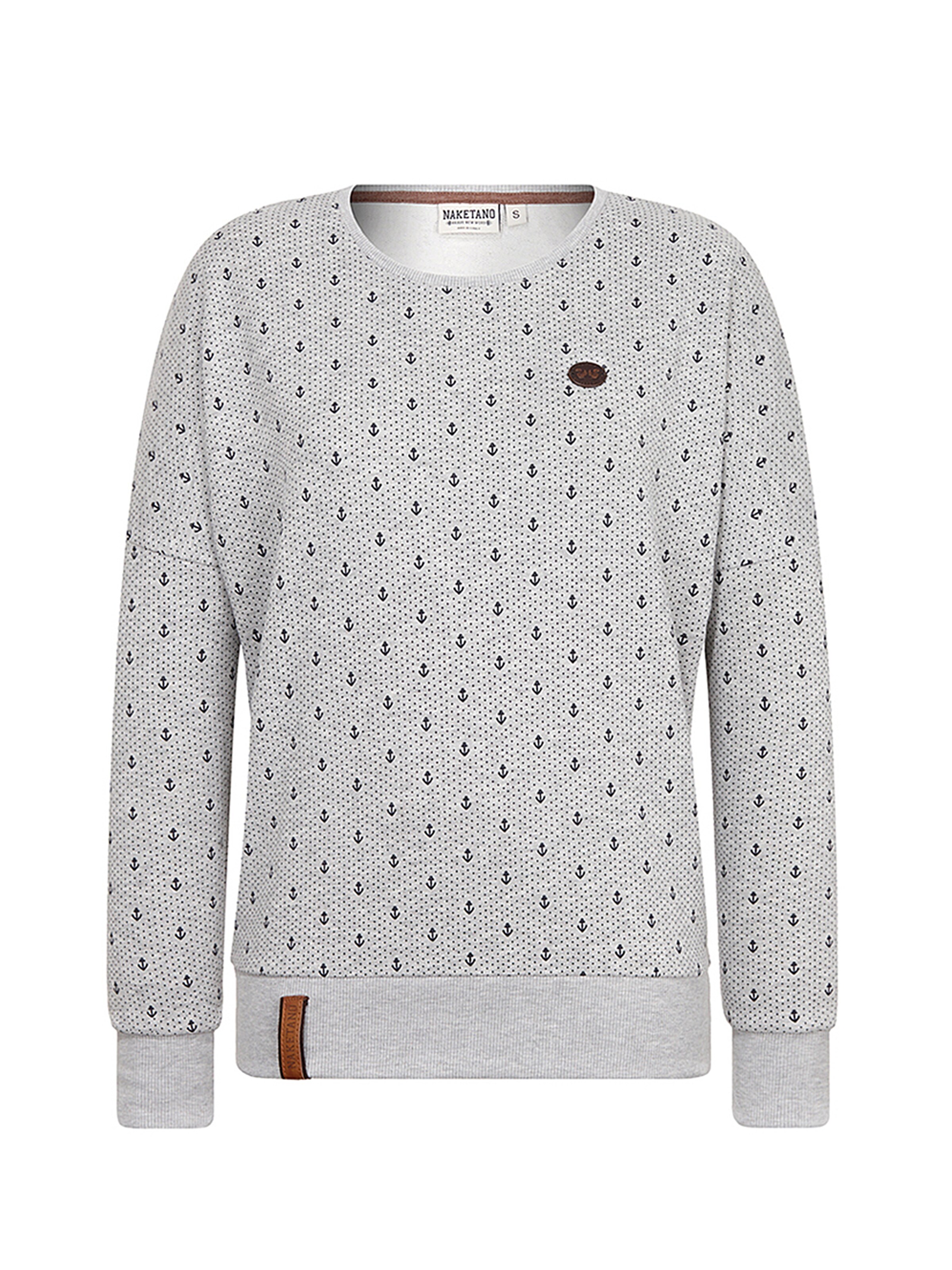 naketano - Sweatshirt 'Jane Forensik' in de kleur Grijs