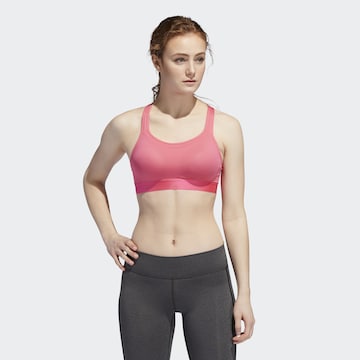 ADIDAS PERFORMANCE Bustier Sport bh 'Stronger For It' in Roze: voorkant