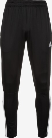 ADIDAS PERFORMANCE Slim fit Workout Pants 'Regista 18' in Black: front