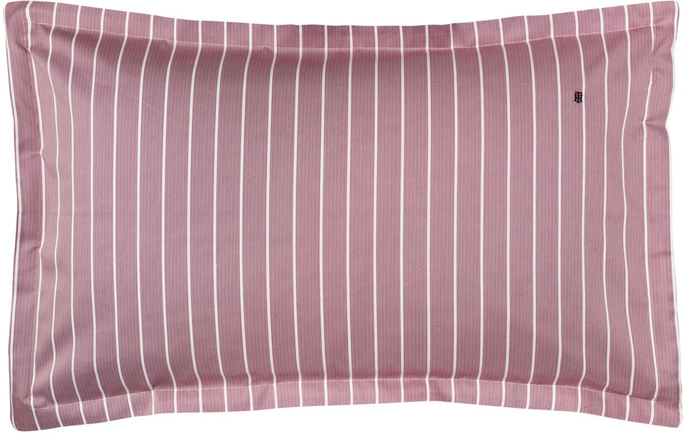 TOMMY HILFIGER - Kissenbezug 'Satin Gestreift' in altrosa