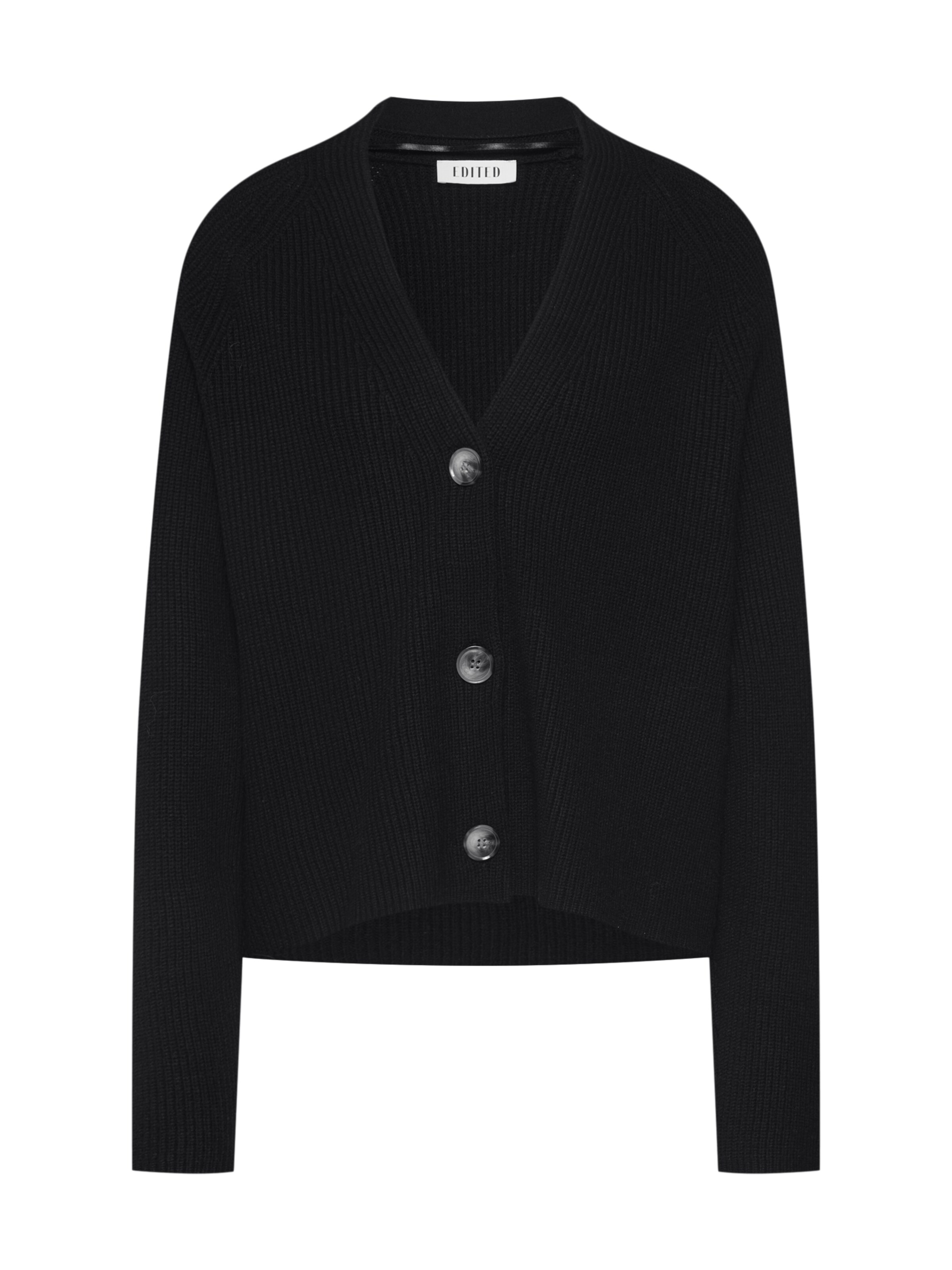 EDITED - Gebreid vest 'Logan' in de kleur Zwart