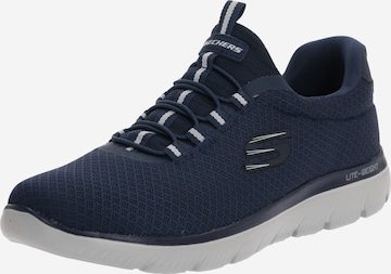 SKECHERS Slip-ons 'Summits' in Blauw: voorkant