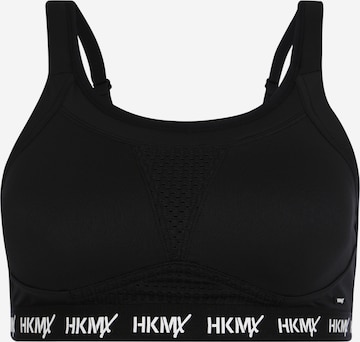 HKMX Bralette Sports Bra 'The Elite' in Black: front