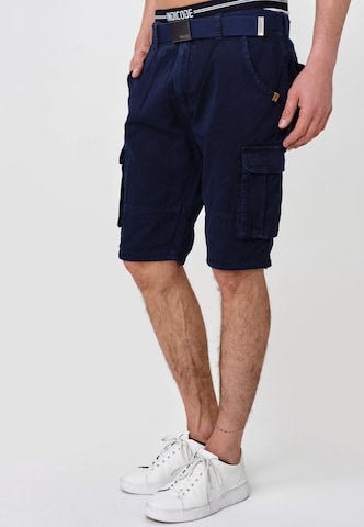 INDICODE JEANS Cargo Shorts ' Blixt ' in Blau