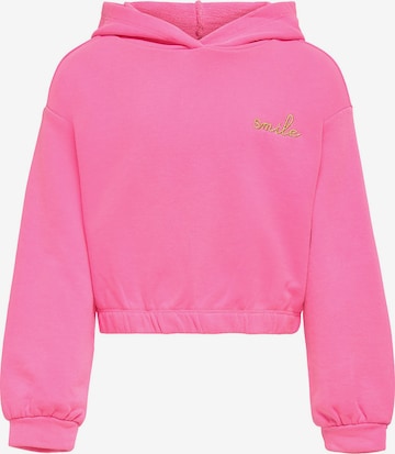 KIDS ONLY Sweatshirt 'Konnea' in Pink: predná strana