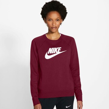 Felpa 'Essential' di Nike Sportswear in rosso: frontale
