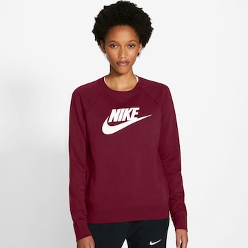 Nike Sportswear - Sweatshirt 'Essential' em vermelho: frente