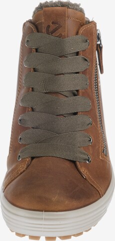 ECCO High-Top Sneakers in Brown