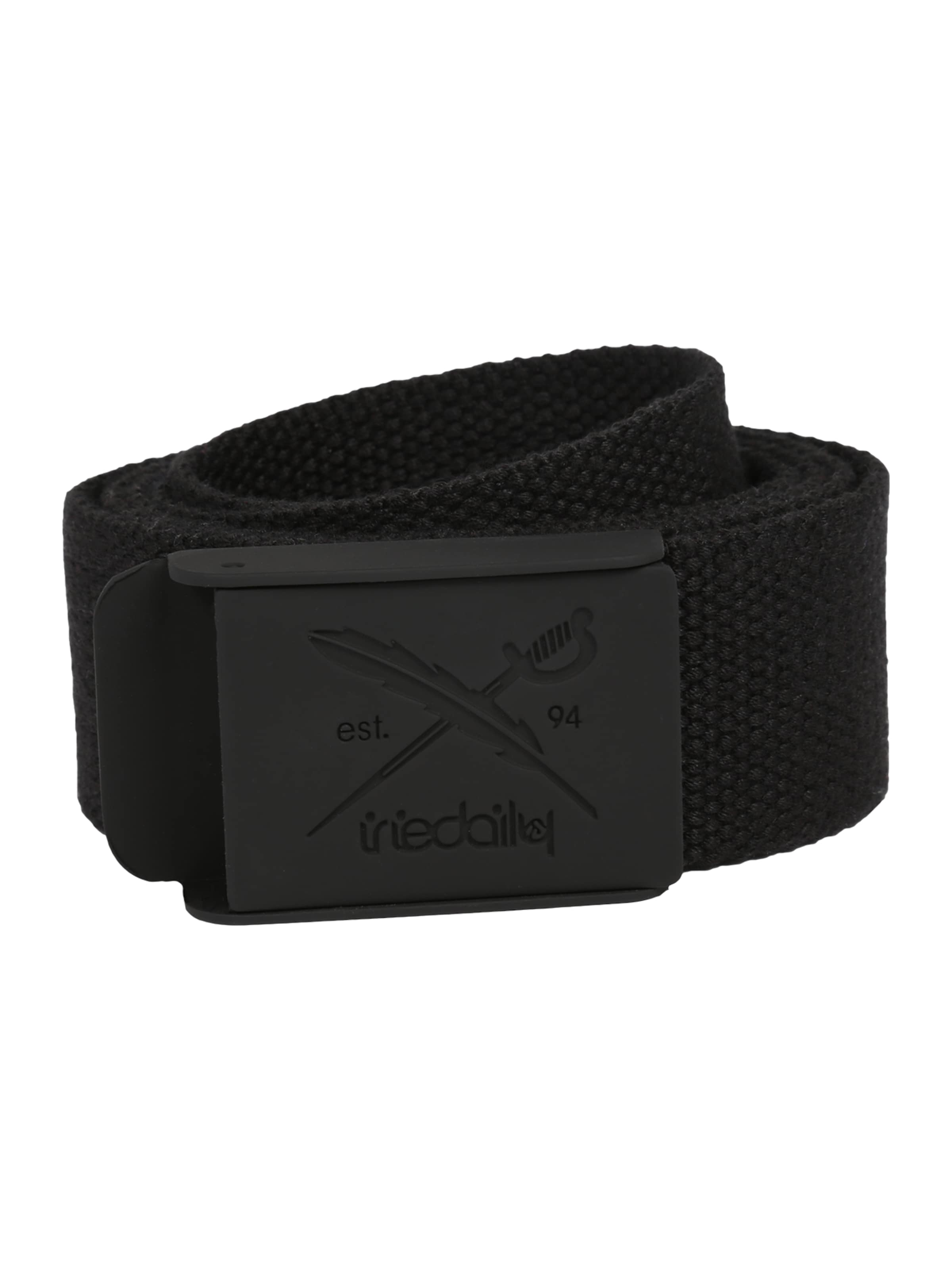 Iriedaily Gürtel in Schwarz: Vorderseite