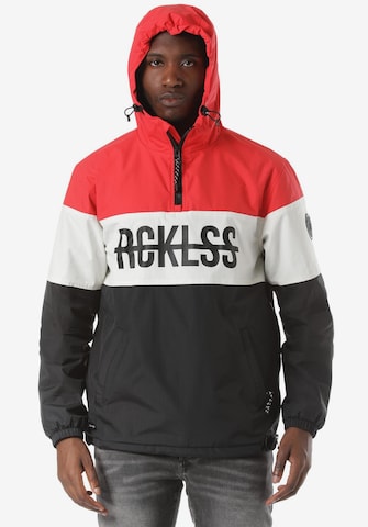Young & Reckless Tussenjas 'Pull Over Anorak' in Rood