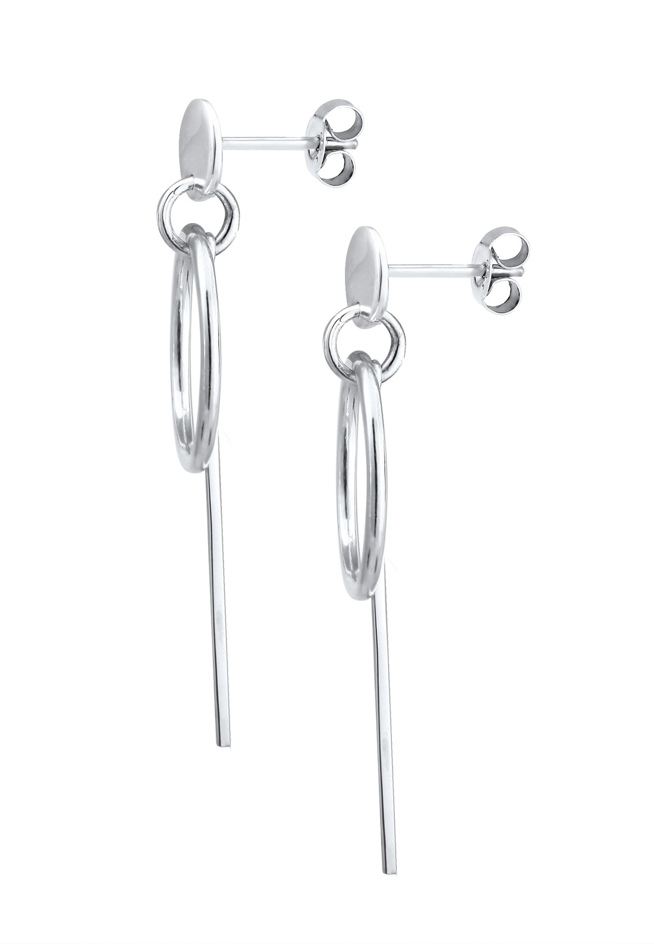 sidabrinė ELLI Auskarai 'Geo'