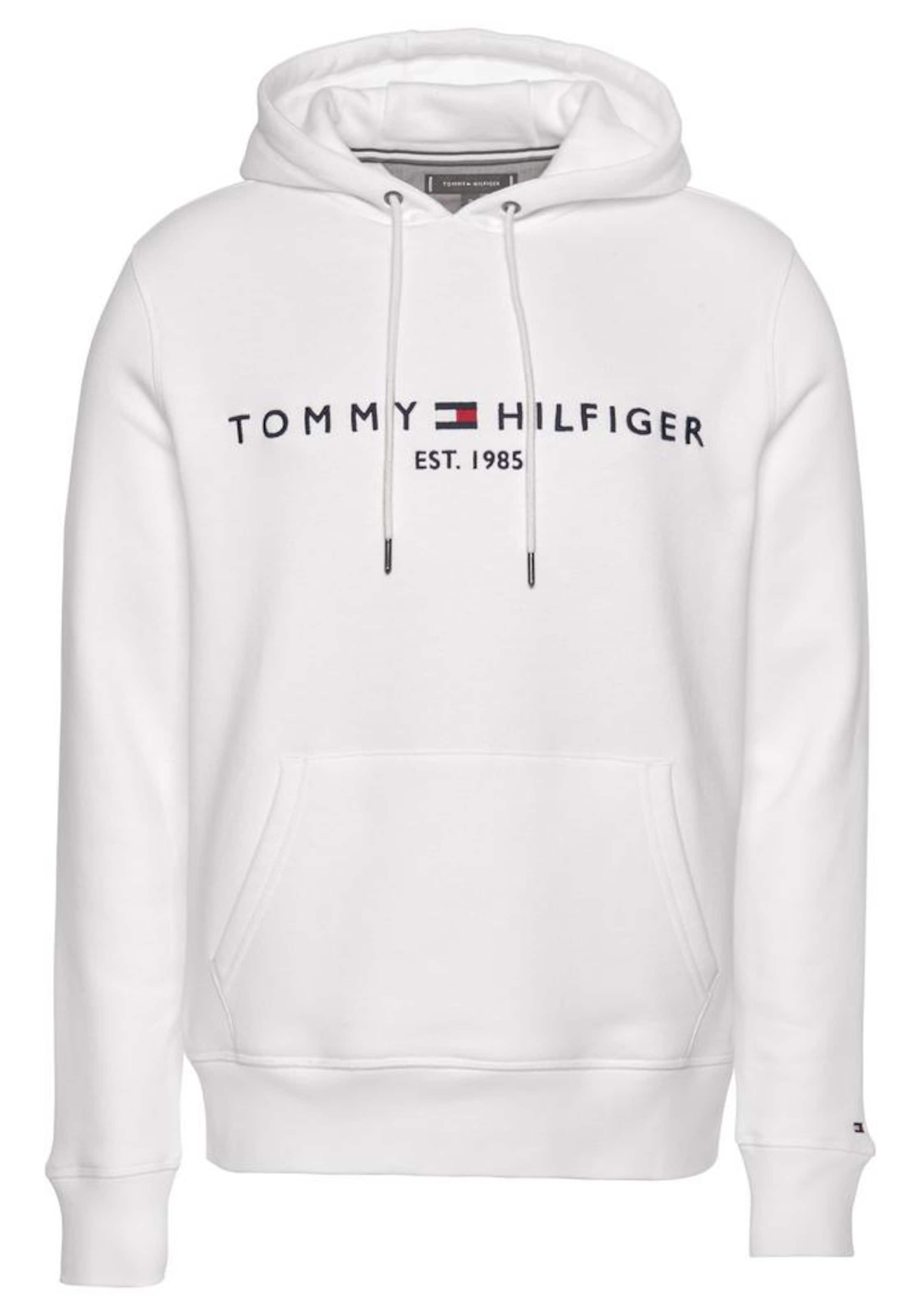 TOMMY HILFIGER Суичър в бяло: отпред