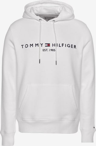 TOMMY HILFIGER Rovný strih Mikina - biela: predná strana