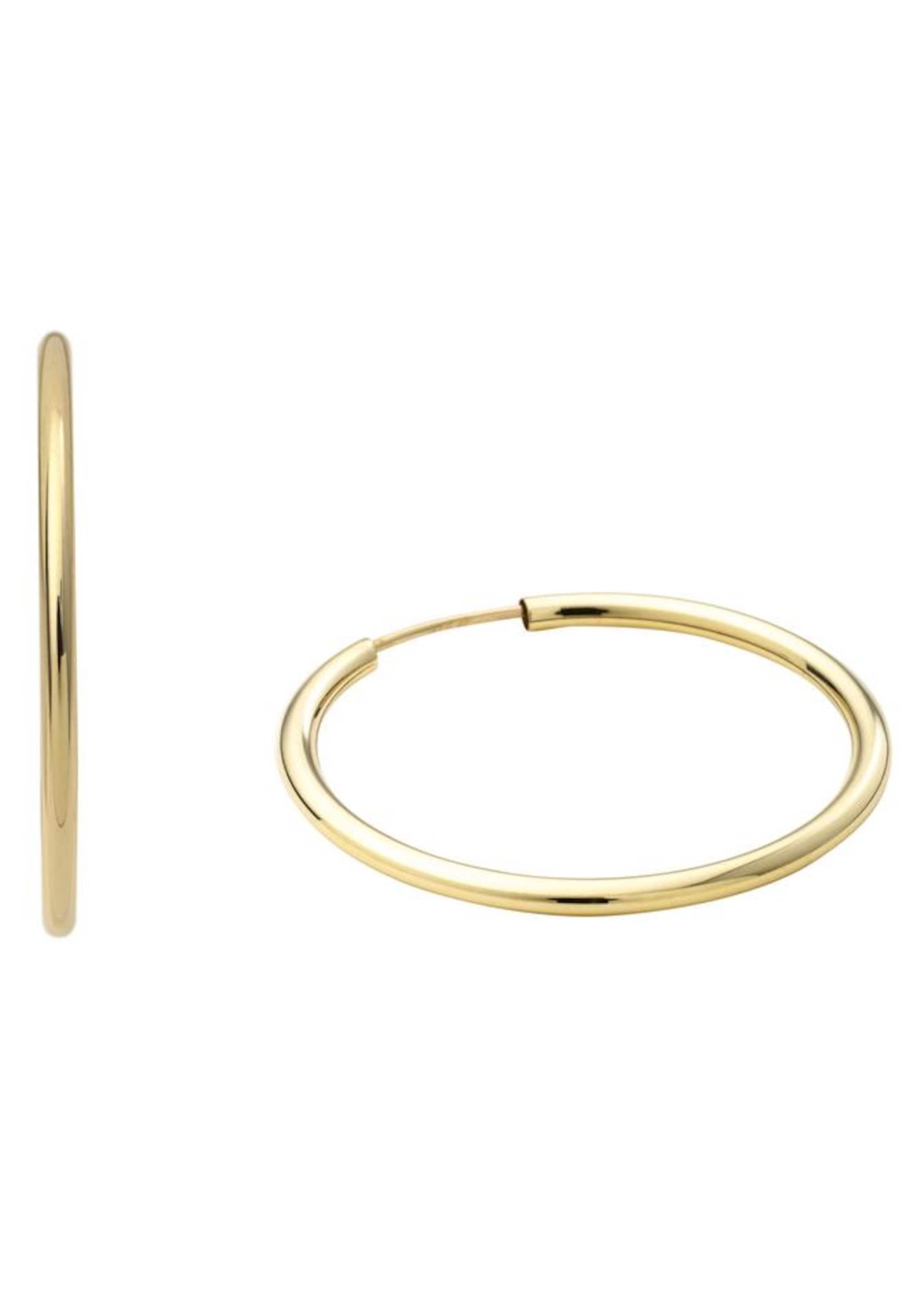 AMOR Creolen in Gold: Vorderseite