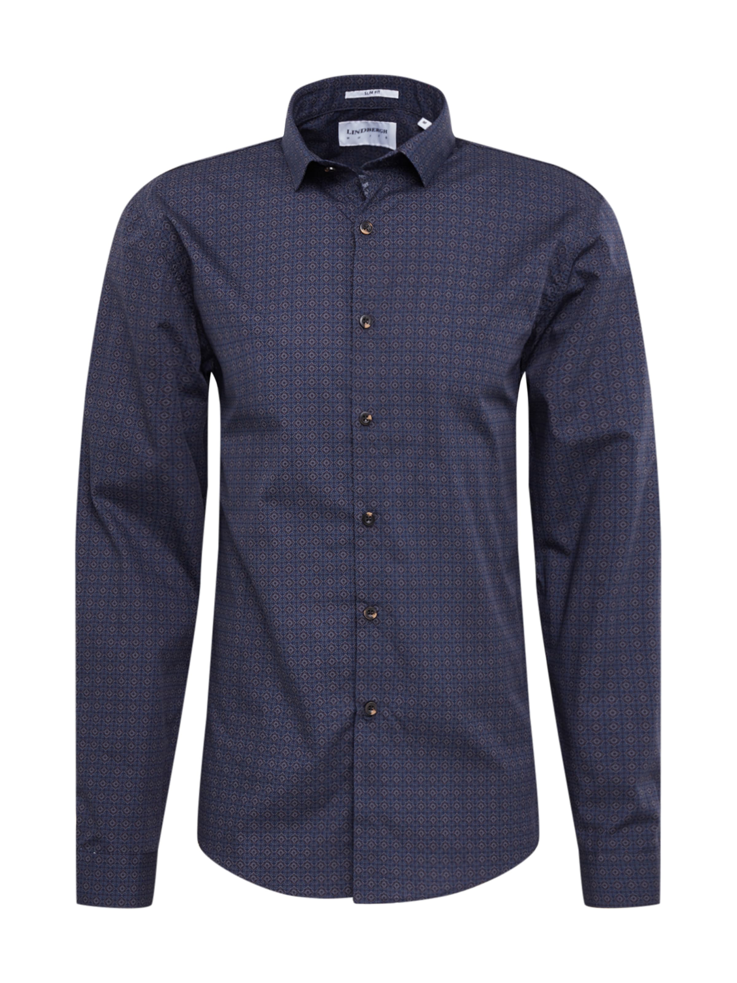 Lindbergh - Overhemd 'Ditsy' in de kleur Donkerblauw
