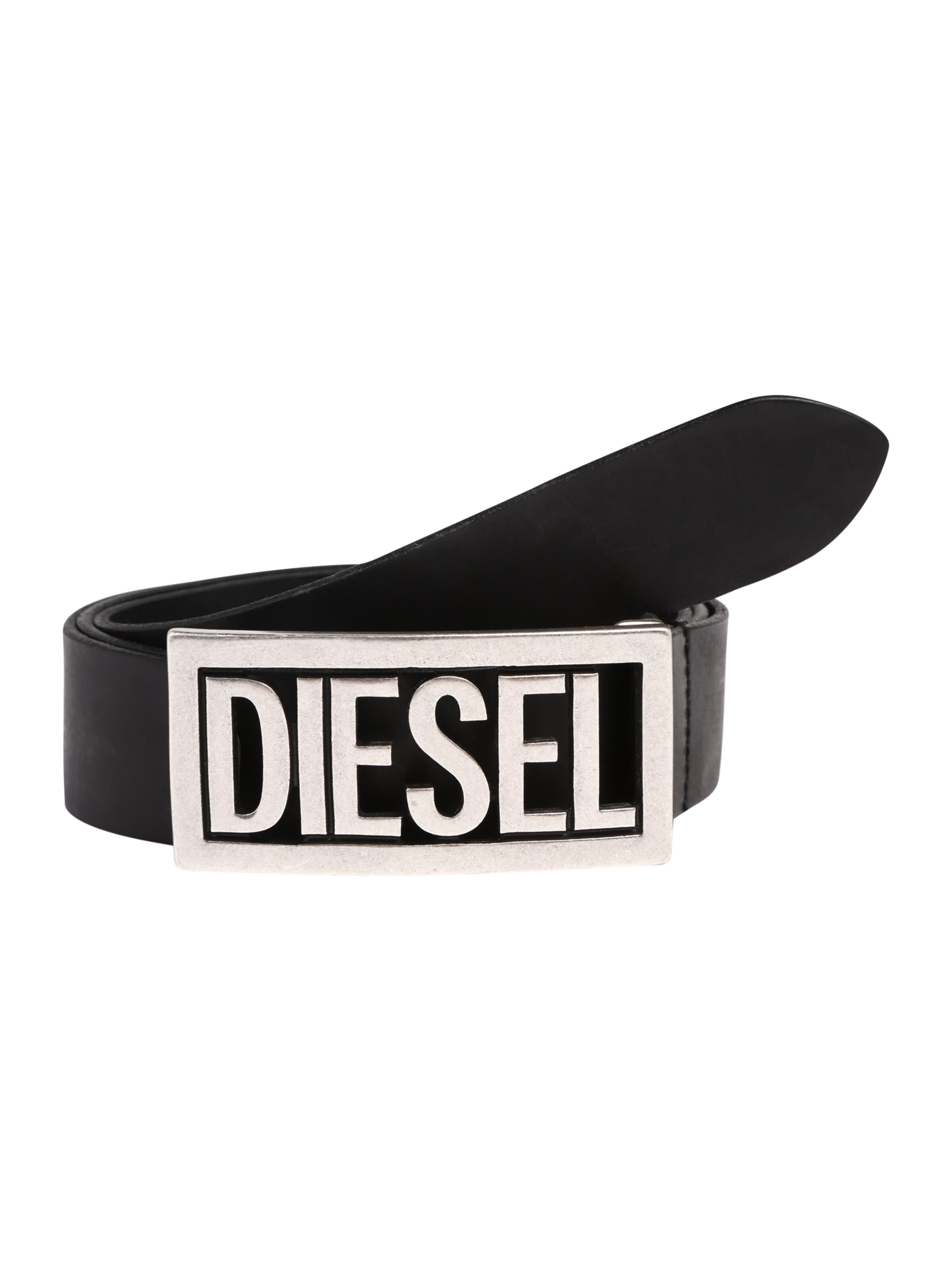 DIESEL - Riem 'B-OGO' in de kleur Zwart