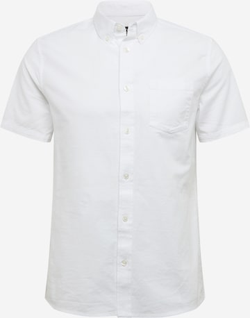 BURTON MENSWEAR LONDON Regular fit Button Up Shirt 'Oxford' in White: front