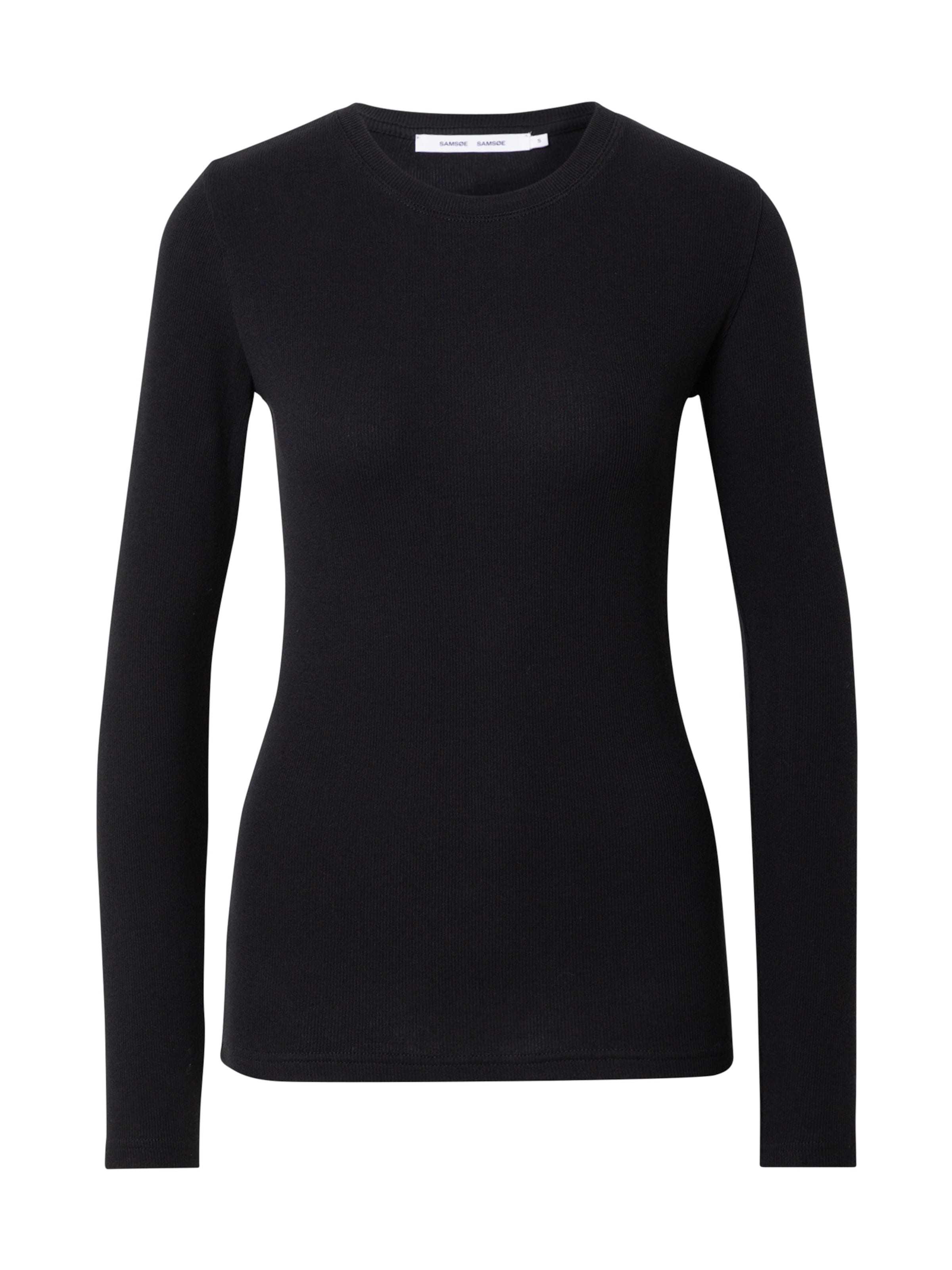 melns Samsøe Samsøe T-Krekls 'Alexa ls 7542': no priekšpuses