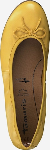 TAMARIS Ballet Flats 'Alena' in Yellow