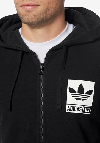 ADIDAS ORIGINALS Sweatjacke in Schwarz