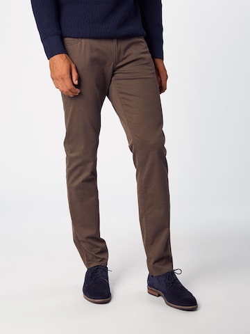 BRAX Regular Pants 'Chuck' in Brown