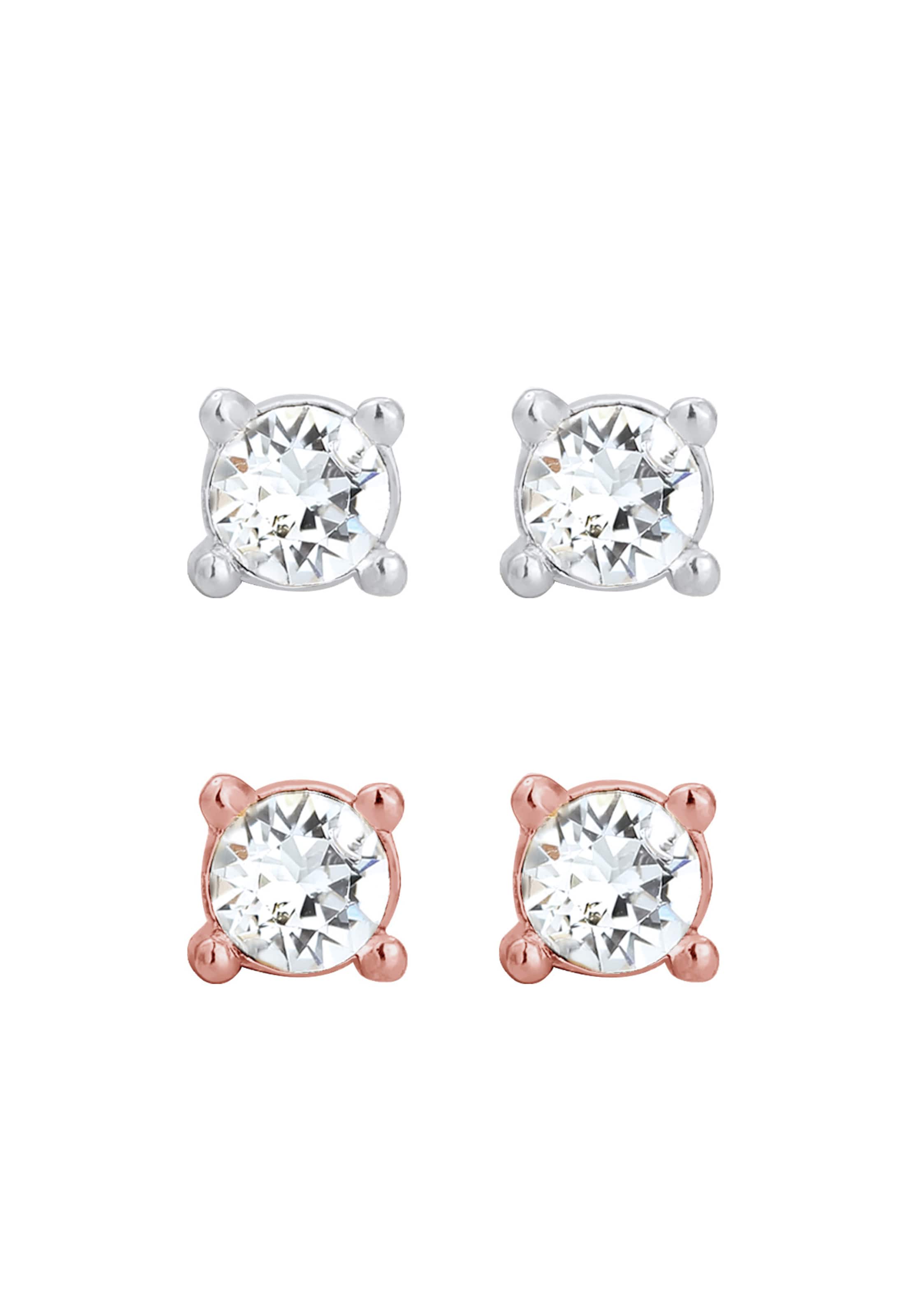 ELLI Earrings 'Kristall' in Gold: front