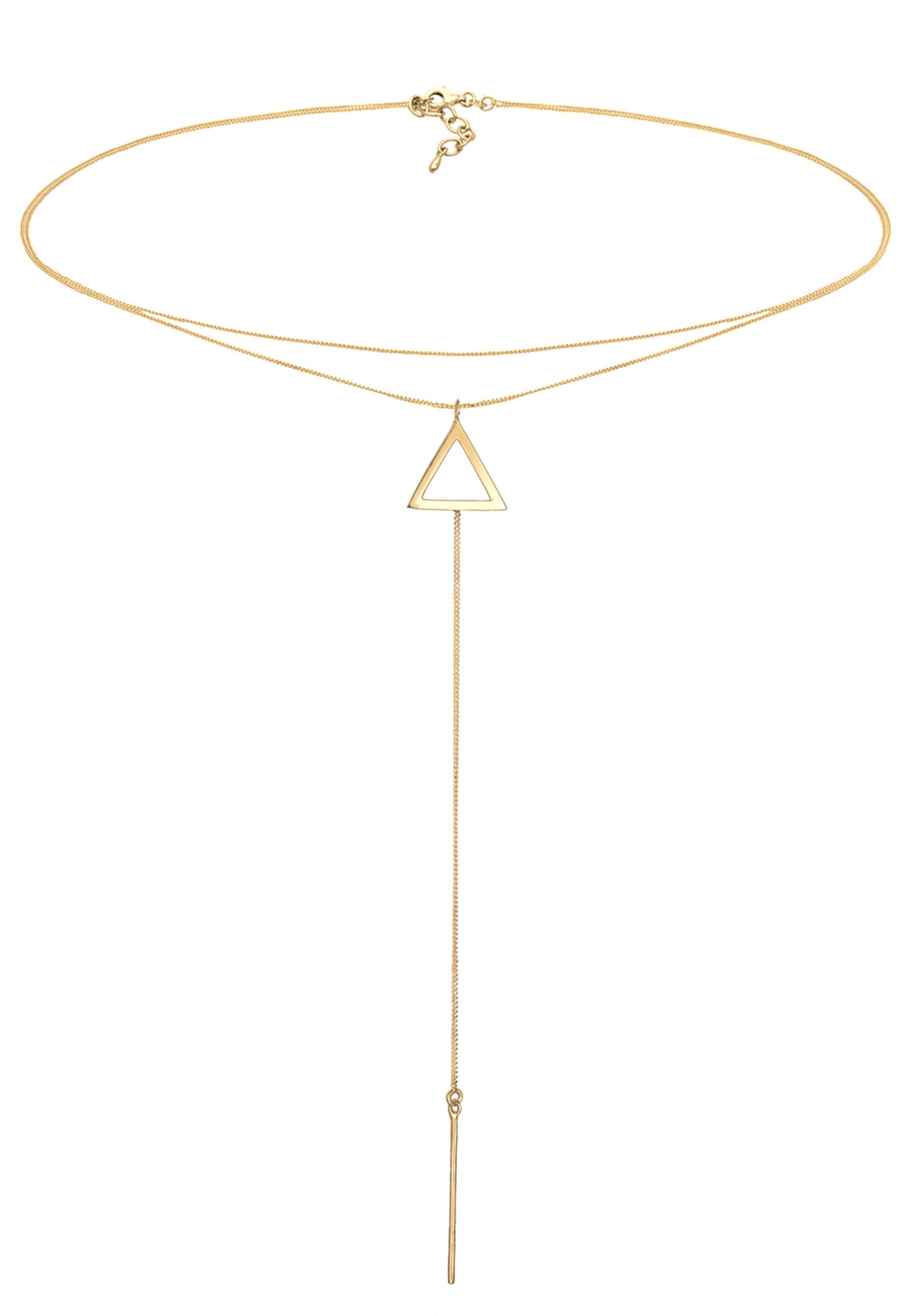 ELLI Kæde 'Dreieck' i guld: forside