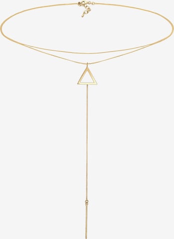 ELLI Choker 'Dreieck' in Gold: predná strana