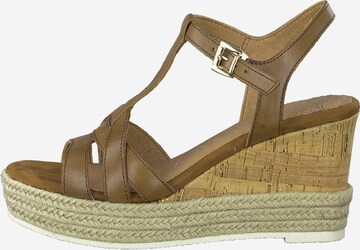 MARCO TOZZI Sandalen met riem in Bruin