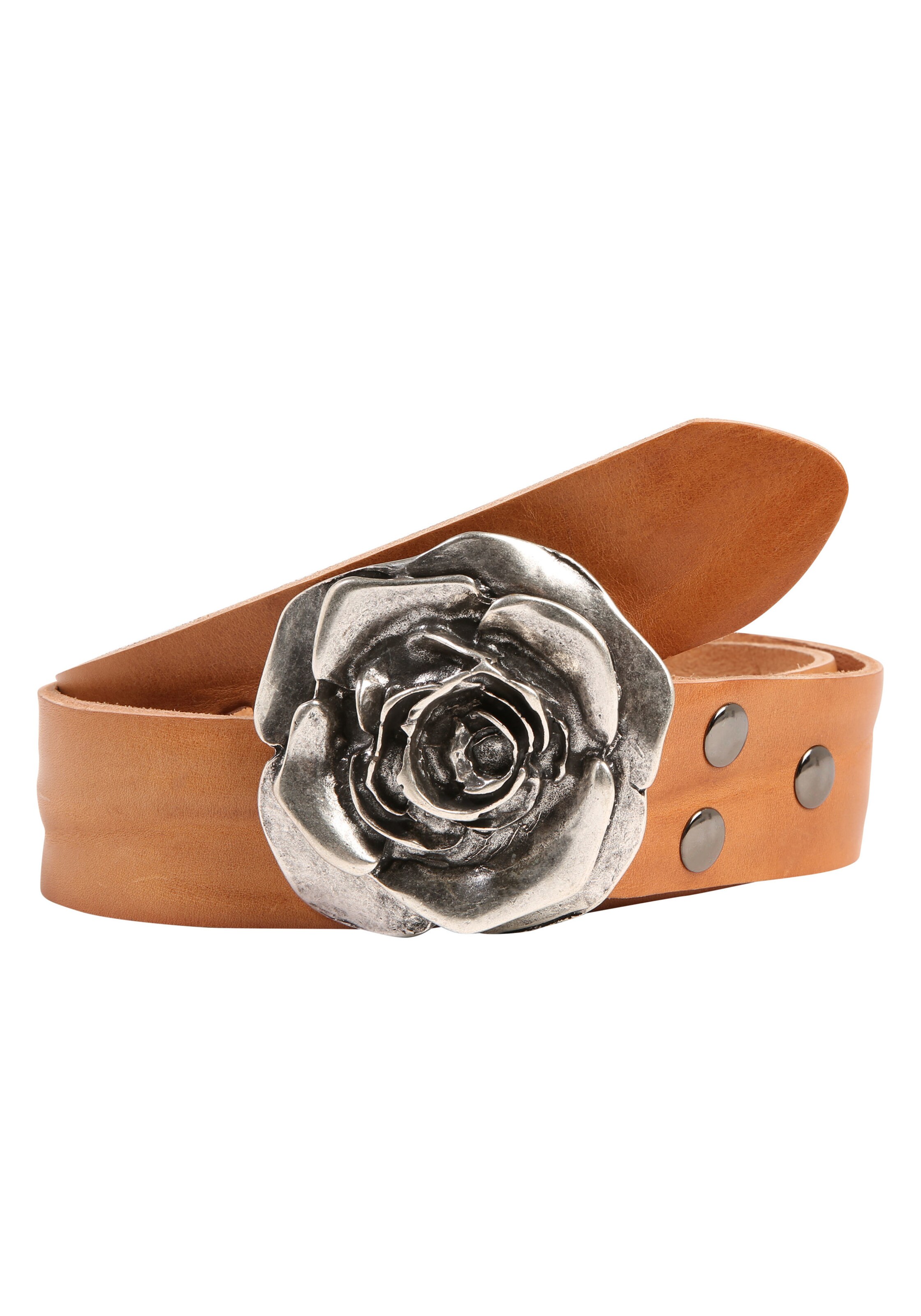 RETTUNGSRING by showroom 019° Ledergürtel in Braun: Vorderseite