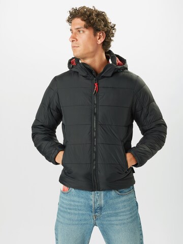 INDICODE JEANS Between-season jacket 'Juan Diego' in Black: front