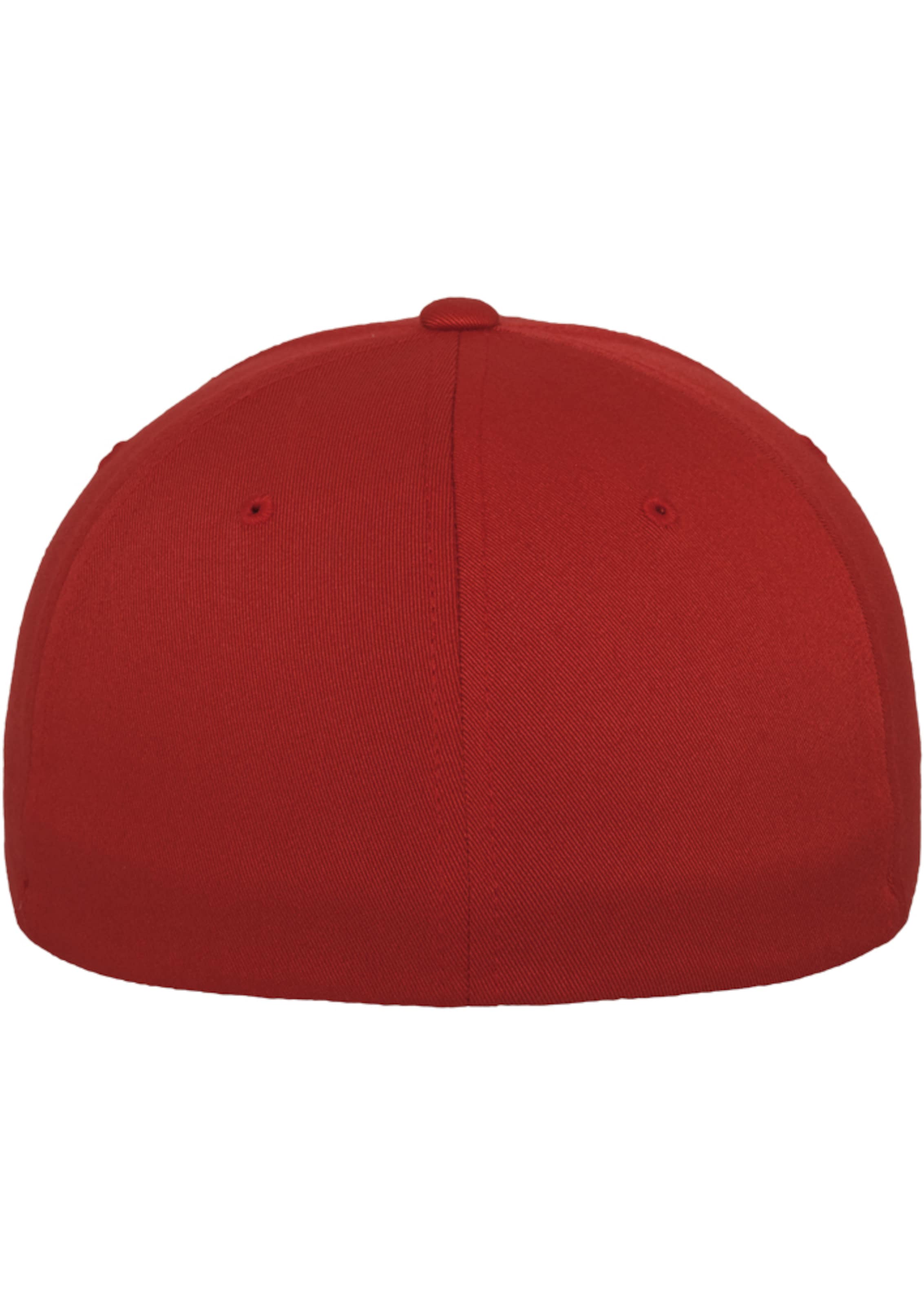 Cappello da baseball 'Panel' di Flexfit in rosso