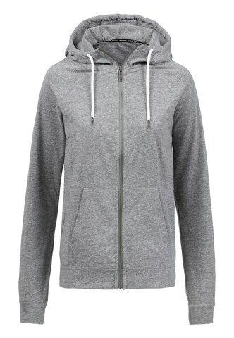 Athlecia Athletic Zip-Up Hoodie 'Coroglen' in Grey: front