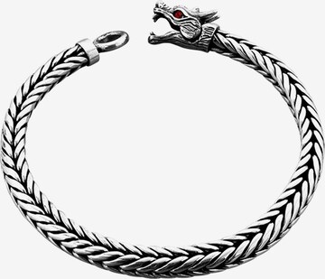 KUZZOI Armband 'Drache' in Silber