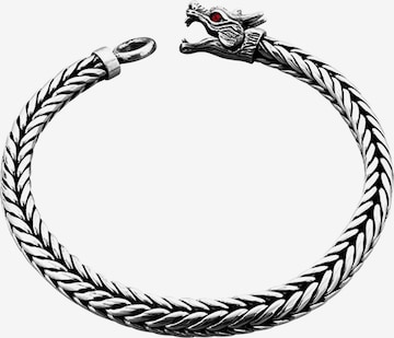 KUZZOI Armband 'Drache' in Silber