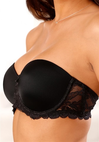 NUANCE Balconette Bra in Black: front