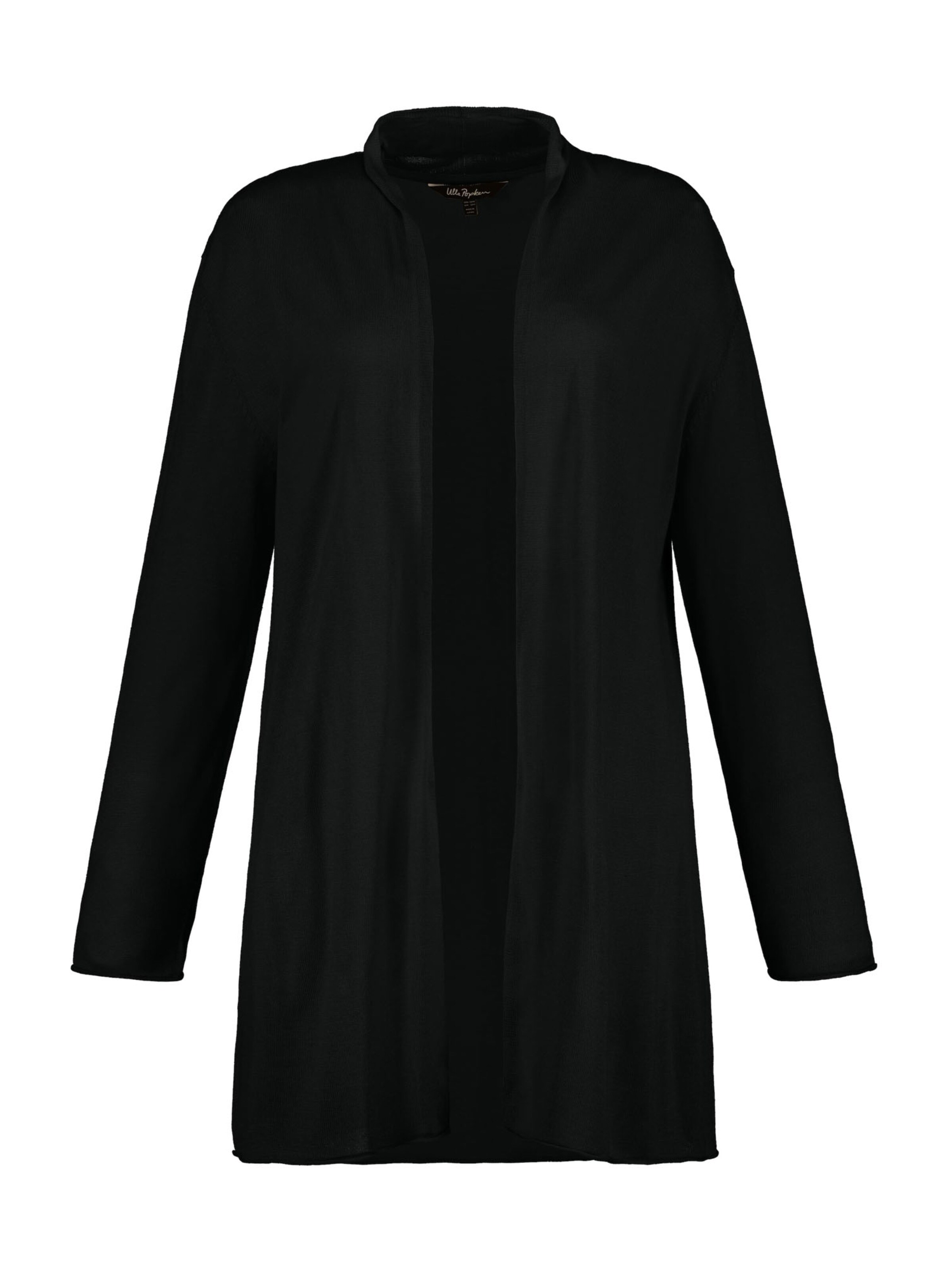 Ulla Popken - Gebreid vest in de kleur Zwart