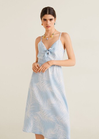 MANGO Summer dress 'palmeras' in Blue