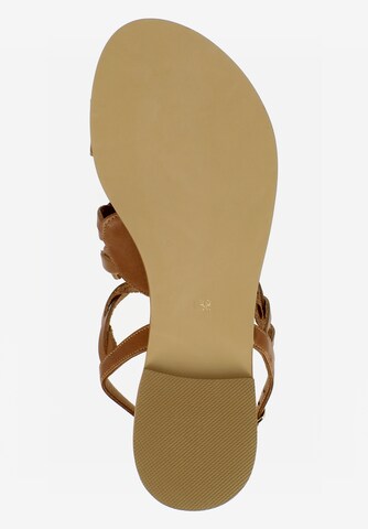 EVITA Strap Sandals 'OLIMPIA' in Brown