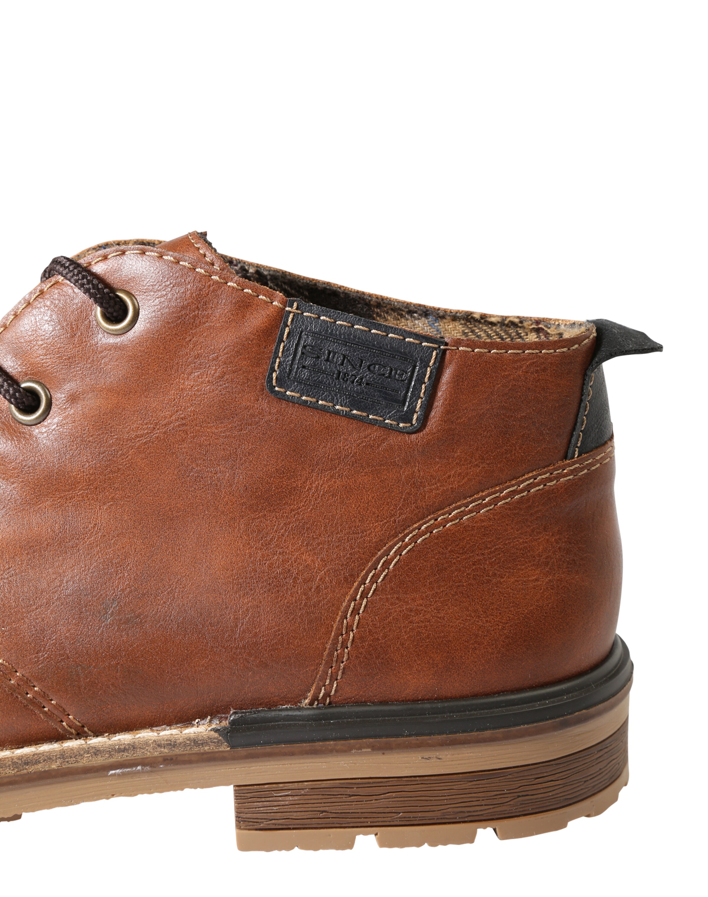 Pantofi cu șireturi de la Rieker pe maro